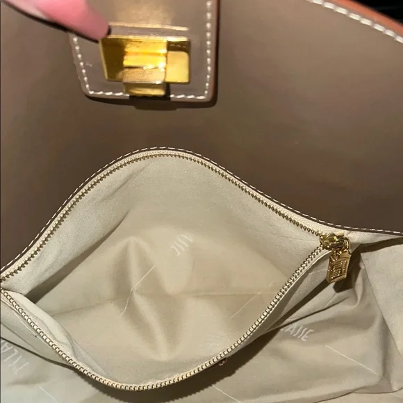 Alviero Martini Brown and Tan Shoulder Bag with Map Design - Picture 12 of 12